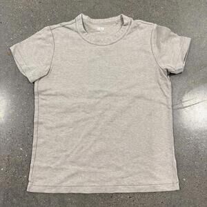 Uniqlo U Women's Short Sleeve Single Stitch T-Shirt Beige M